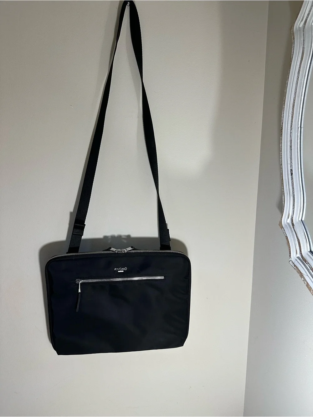 Knomo Slim Black Laptop and Document Bag